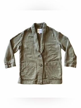 Madewell Dorset Olive Utility Blazer S